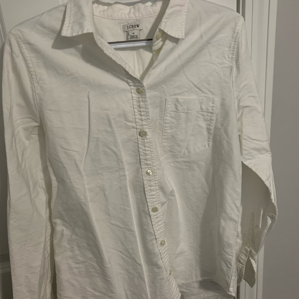 White Button Down Blouse